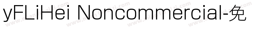 yFLiHei Noncommercial字体转换